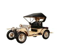 PETSOLA Coche Antiguo Americano Hierro Coleccionable Coche Miniatura Vintage Metal Sólido Ornamento Vehículo Vintage para, Crema
