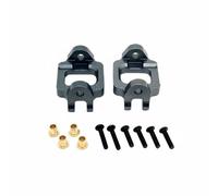 PETSOLA Coche Eléctrico Soporte de Mangueta Delantera Caster Portamanguetas RC Aluminio 6061 con Acabado para Mayor Rigidez y Suavidad Compatible con Coche, Gris