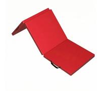 PETSOLA Colchoneta Plegable Gruesa Colchoneta con Compacta Tapete Plegable Ejercicio para Pilates, Actividad Mente-Cuerpo, Rojo Chino, 180 60 5cm