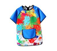 PETSOLA de Arte para Niños, para Pintar, Suave, Multiusos, para Alimentar a Bebés, para Niños Pequeños, para Cocinar, Hornear, Trabajos Manuale, L Blue Sleeve, tal como se describe