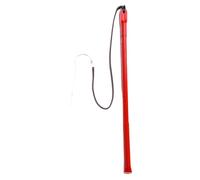 PETSOLA de Entrenamiento Canino Herramienta de Obediencia para Mascotas Juguete Interactivo Portátil Bastón de Disciplina Resistente Hecho de PU Cuero, Rojo
