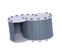 PETSOLA de Juego para Gatos, Casa para Mascotas, Interior, Resistente a Arañazos, Fácil de Limpiar, para Todas, Nido Escondite Universal, Gris Oscuro