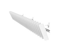 PETSOLA Deflector de Aire para Acondicionador de Aire con Rejilla Universal Y Bafle de Salida Antisoplido Material PP Fácil de Instalar Adecuado para Oficina, 127.5 Cm