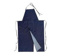 PETSOLA Delantal Dividido para Alfarería con Bolsillo Herramienta Tela Resistente Cobertura Completa Y Correa Al Cuello Adecuado para Cerámica, Azul, tal como se describe