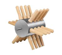PETSOLA Desplumadora de Pollo Extractor de Plumas para Aves Máquina Accesorio Mediante Taladro Dedos de Goma Removibles Adecuada para Granjas Avicultores, 24 Dedos Grandes