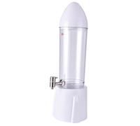 PETSOLA Dispensador de Cerveza Torre Bebidas Dispensador Torre Bebidas Grifo Único 3l Transparente Desmontable Adecuado para Bar Fiestas en Casa, Blanco, Individual