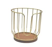 PETSOLA Dispensador de Soporte de Filtro de Café, Alambre de Metal, Cesta de Almacenamiento de Café, Contenedor para Encimera, Oficina, Decoración de Calentam, oro, tal como se describe