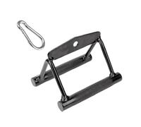 PETSOLA Double D Mango Press Down Bar para Entrenamiento de Espalda Y Brazos Manija de Barra para Máquina de Equipo de Tracción con Diseño Ergonómico Ade, Negro