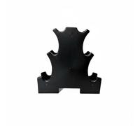 PETSOLA Dumbbell Rack Soporte para Mancuernas Estante V Portadiscos Compacto de PP Diseño Escalonado para Orden Rápido y Retiro Sencillo Adecuado para Sala de, Grande 3 Capas