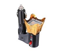 PETSOLA Eléctrico Artístico para Vehículo con Estilo Árabe Difusor Portable de Hierro Adecuado Decoración Y Oficina, Oro, Individual