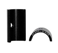 PETSOLA Espaciador Adaptador de Manillar con de 25,4,8 Mm para Vástago de Bicicleta - 1 Par, Negro