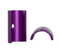 PETSOLA Espaciador Adaptador de Manillar con de 25,4,8 Mm para Vástago de Bicicleta - 1 Par, Púrpura