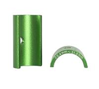 PETSOLA Espaciador Adaptador de Manillar con de 25,4,8 Mm para Vástago de Bicicleta - 1 Par, Verde