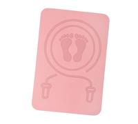 PETSOLA Esterilla Antideslizante para Saltar Alfombra de Cuerda para Saltar Tapete Amortiguador Antideslizante en Material TPE Suave Y Lavable Colchoneta para, Rosa, Individual