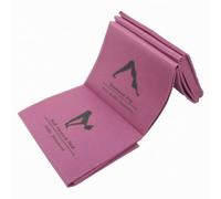 PETSOLA Esterilla Esterilla para Ejercicios Plegable Portátil Tapete para Ejercicios Plegable Antislizante Alfombrilla Principiantes, 5mm玫红印花, Plegable, 173x61x0.5cm, Incluye Bolsa De Transporte