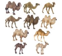 PETSOLA Figura de Camello Estatua Miniatura Animal Decorativo con Modelado Preciso y Textura Realista de PVC Mate Adecuada para Colecciones Maquetas Proyectos Temáticos Oficina