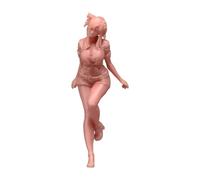 PETSOLA Figura Miniatura Mujer Figurin Escala 1 64 Material Resina Representación Realista Recomendada para Disposición de Mesa de Arena Y Trenes, Sin Pintar