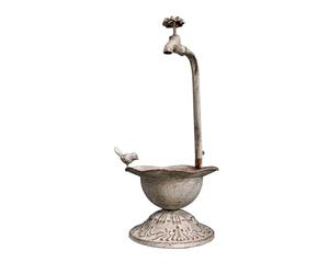 PETSOLA Florero Metal con Grifo Rústico Jarrones Recipiente para Jardín