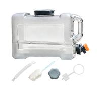 PETSOLA Garrafa Agua con Grifo Portátil Recipiente Hidratación Desmontable Se Puede Volver a Usar Tapa Segura Material PC Adecuado para Vehículos Excursión Vi, 12l