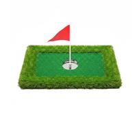 PETSOLA Golf Training Pad Superficie de Putt Flotante Alfombra de Práctica Chip Objetivo de Precisión con Textura de Césped, Bordeado Sin Paquete De Accesorios, 30 X 60 Cm