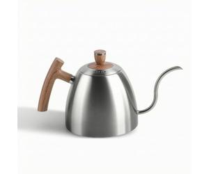 PETSOLA Hervidor Café con Tobera Estrecha Ergonómico Hervidor Goteo Menaje para Cocina, Array, Plateado, Estándar