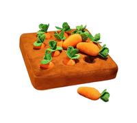 PETSOLA Juguete de Peluche de Zanahoria de Jardín, Juguete Creativo para Perros para Jugar Al Escondite en de Zanahorias.