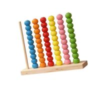 PETSOLA Juguetes Madera para clasificar Colores y apilar, con para, Juguete sensorial Preescolar, Juego, Juguete Educativo para, 21.5 X 6 X 18 Cm