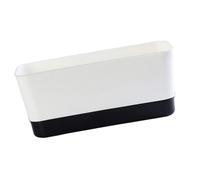 PETSOLA Maceta de Ventana Caja para Plantas Rectangular Autorriego Contenedor Multifuncional de PP Transpirable para Frutas Flores Ideal para Uso Doméstico Ja, Negro, L