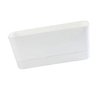 PETSOLA Maceta de Ventana Caja para Plantas Rectangular Autorriego Contenedor Multifuncional de PP Transpirable para Frutas Flores Ideal para Uso Doméstico Ja, Blanco, L