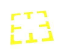 PETSOLA Marcador de Cancha de Pickleball para Crear Mini Canchas, Señal de Obstáculo de Entrenamiento, Juego de Líneas Antideslizantes, Marcador de Líneas de, 4 T Shape 4 L Shape