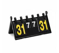 PETSOLA Marcador Deportivo Manual Portátil Tabla de Marcador de Mesa Plegable de Puntuación con Visibilidad Clara PVC de 3 Mm y Argollas Reforzadas Adecuado