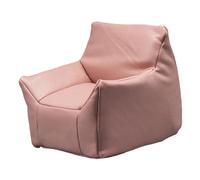PETSOLA Miniatura Sofá Modelo Sillón PU Esponja Mueble Pequeño Cojín Confortable Apto para Niñas Juego de Té Sala de Estar Dormitorio Balcón, Rosa