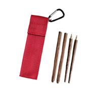 PETSOLA Palillos Portátiles Palillos de Viaje Palillos de Madera Livianos Palillos Reutilizables con Bolsa para Almacenaje para Picnic Excursiones , MarrÓn, Individual