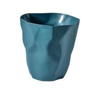 PETSOLA Papelera Doméstica Bote de Basura Ovalado Cubo de Residuos para Cocina Basurero Bajo Escritorio con Material Pp Y Diseño Nórdico Adecuado Par