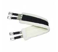 PETSOLA para Silla de Montar con Cinchuelo Correa Faja Banda Protectora de Vellón de Cordero Transpirable y Mullido Ayuda a Mantener la Silla Estable y Cómoda Adecuada para Paseo Salto Ligero Cuadra