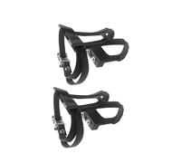 PETSOLA Pedales de Bicicleta Clips para Los Dedos del Pie Jaula con Correa Ajustable Pedal de Bicicleta Estática Correas para Los Dedos del Pie para Fitness M