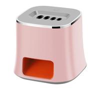 PETSOLA Peladora Automática de Nueces Quitacáscaras Eléctrica Máquina Abridora para Melones Aparato Portátil de PP Compacto para Uso en Casa Viajes Reuniones, Rosa, tal como se describe