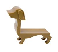 PETSOLA Porta Botellas Dachshund Estante Botellas Creativo Decoración Animal Ornamentación Resistente PP Adecuado para Reuniones Regalos Barra Sala de Estar, MarrÓn, Individual