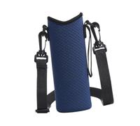 PETSOLA Porta Botellas de Agua Funda Portabotellas Bandolera para Senderismo Protector de Neopreno Aislante con Correa Extraíble Resistente a Rayaduras Adecua, Azul Marino