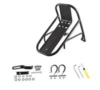 PETSOLA Portaequipajes Delantero de Bicicleta de Montaña con Bastidor Triangular Ligero Y Soporte para Equipaje Adecuado para Rodadas Largas Viajes Uso Diario, con Herramienta