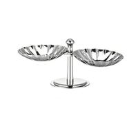 PETSOLA Postre Acero Inoxidable Postre Congelado con Base Pie Elegante Vajilla para Hogar, Cafeterías, 2 Cuenco