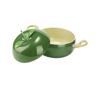 PETSOLA Pot de Sopa Antiadherente Olla Fácil de Limpiar La Forma de Forma Linda para Guisar Furtiva Freír para Los Cereales de de, Palta, tal como se describe