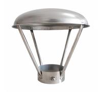 PETSOLA Protector Conducto Gases Ventilado Tapa Chimenea Acero Inoxidable Reflectante, Estilo B