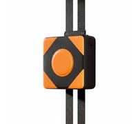 PETSOLA Punching Target de Pared para Casa Almohadilla de Boxeo Cojín de Entrenamiento Diana de Golpeo Cuero PU Resistente con Relleno de 16cm Que Amortigua, Negro+Naranja