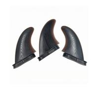 PETSOLA Quilla de Surf + + Quilla + Tablas + Doble Lengüeta para en Caja Estándar Hidrodinámica con Superficie Texturizada de Alto Rendimiento Adecuada para , Negro
