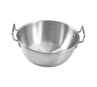 PETSOLA Ramen Pot de Acero Inoxidable Olla para Hacer Fideos Instantáneos Cazo para Y Recipiente para Chocolate Derretido Adecuado para, 14CM plata, tal como se describe