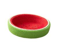 PETSOLA Rascador para Gato Nido Sandía Cama Bowl para Mascotas Sisal Resistente Protección Articulaciones Adecuado para Y Diversión de Gatos en, XL Y Sin Base