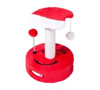 PETSOLA Rascador para Gatos Poste Rascador Juguete Interactivo Material Flannel Adecuado para Gatitos en Casa Entretenimiento