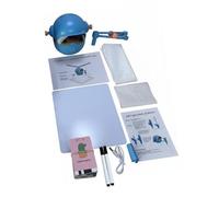 PETSOLA Robot de Dibujo para Niños con Tarjetas Juguete Educativo Interactivo Brazo Automático Reconocimiento Rápido Tutor Artístico con 100 Tarjetas Material, Azul, Sin Bolígrafos