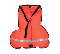 PETSOLA Saco Elevador de Buceo Bolsa Flotación Salvamento Doble Refuerzo con D Anclaje Acero y Control de Adecuado para Recuperación de Soporte de Superficie, Naranja, 70LB
